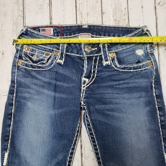 True Religion Vintage Billy Super T Jeans Pocket Flaps 25 - Picture 5 of 11